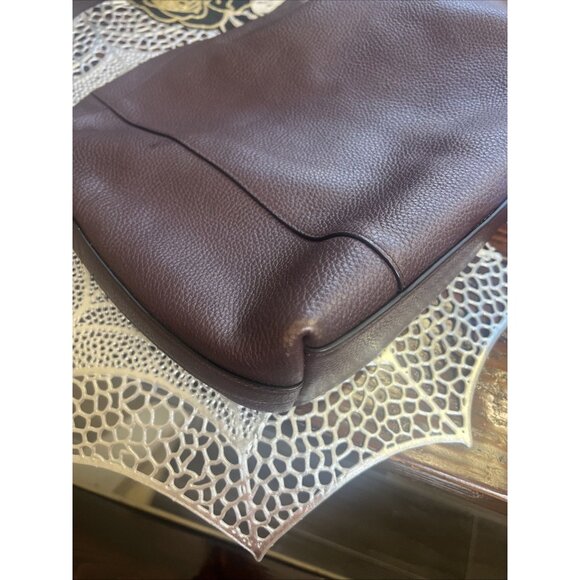 Coach Scout Hobo Pebbled Leather Deep Wine Purse Style E1505-34312 - Picture 7 of 16